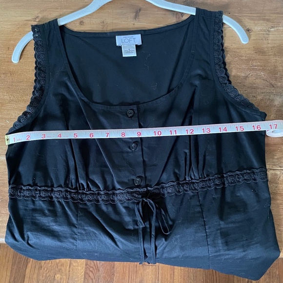 Ann Taylor Loft Sleeveless Cotton Top 8 - Picture 6 of 8